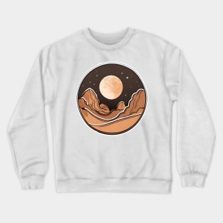 Boho Moon Adventures Exploring the Desert Crewneck Sweatshirt